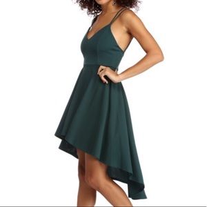 Flirty Evergreen Dress